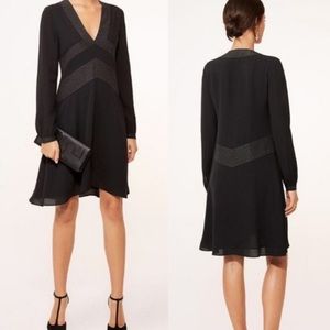 Tory Burch V-Neck Long Sleeve Dress Size 6